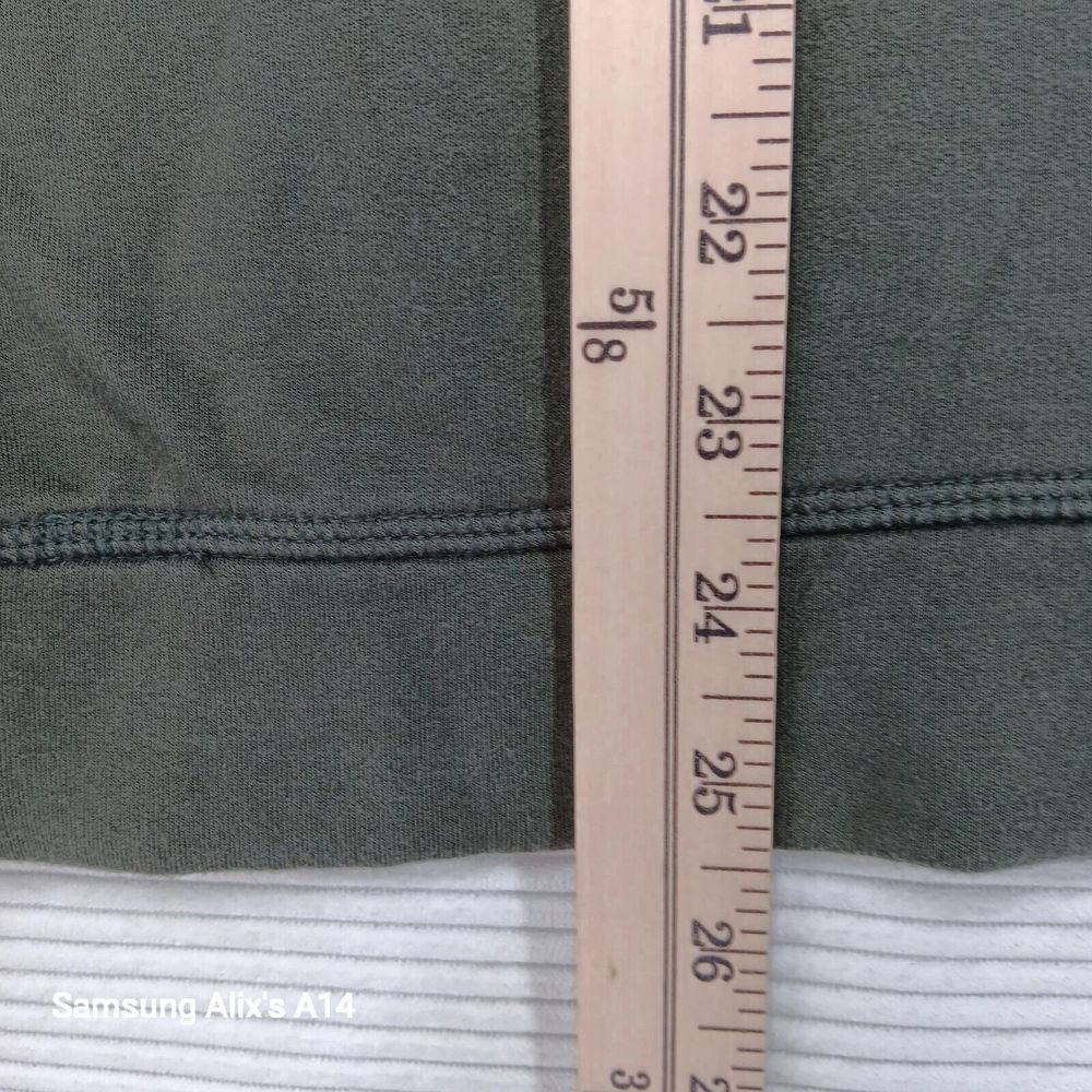 Offline By Aerie Women Medium Snow Day Sweatshirt Olive green Mock Neck Pullover - Picture 4 of 7